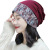 Hat Female Autumn and Winter Korean Fashionable Flower Bag Cap All-Match Fashionable Sleeve Cap Cap Warm Lace Decor Hat Scarf Integrated with Hat