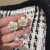 New Camellia White Pearl Flower Earrings Female Korean Temperament French Royal Style Sterling Silver Needle Earrings Fashion
