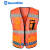 Multi-Pocket Multifunctional Reflective Vest Traffic Reflective Waistcoat Riding Patrol Duty Breathable Reflective Vest