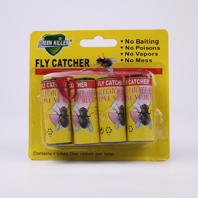 Fly Coil Strong Fly Paper Fly Trap Sticky Fly Roll Fly Paper Fly Sticky Plate