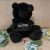 New Black Bear Doll Hooded Sweater Plush Bear Toy Black