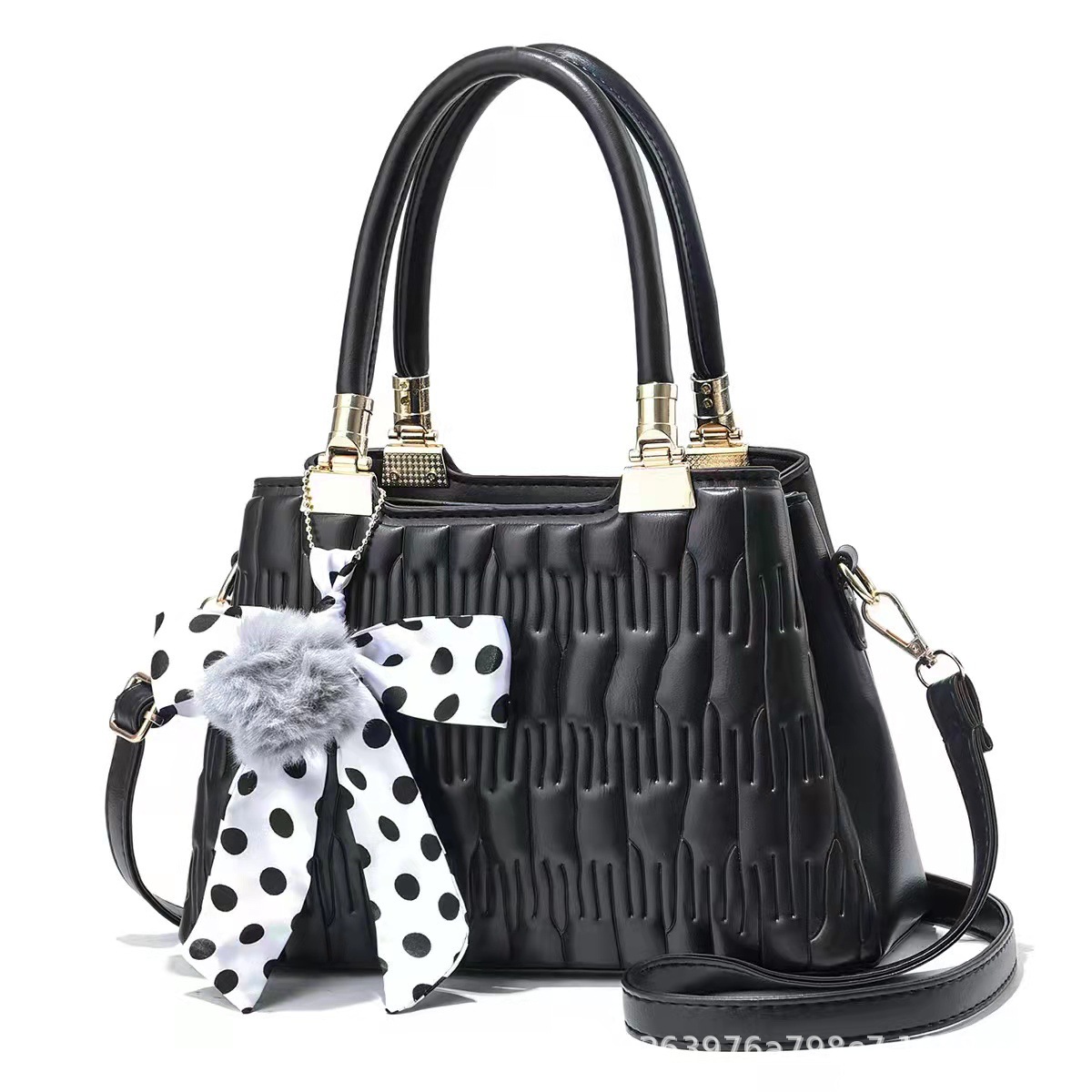 外贸女包2022新款三口绣花大容量简约手提单肩大容量斜挎包大包女