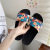 2022 New Style Chessboard Plaid Slippers Women's Summer Outdoor Wear Home Bath Thick Bottom Stylish Beach Sandals Women's Ins Fashion