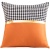 Faux Leather Imitation Leather Pillow Thickened Living Room Sofa Nordic Light Luxury Houndstooth Stitching Cushion Cover Square Pillow Cover