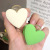 Korean Candy Color Frosted Heart Grip Sweet Personality Bang Clip Cute Girly Simplicity Hair Clips Hair Accessories Headdress