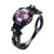 AliExpress Wish EBay Black Gold Opal Purple round Diamond + Edge Small Flower Shape New Ring