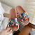 2022 New Style Chessboard Plaid Slippers Women's Summer Outdoor Wear Home Bath Thick Bottom Stylish Beach Sandals Women's Ins Fashion