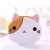 Creative Cute Cartoon Japanese and Korean Students Women's Zipper Mini Key Coin Storage Japan Cute Cat Coin Purse