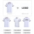 Men's and Women's Short-Sleeved Lapel Business Casual Advertising Work Clothes Cultural Shirt Secondary Collar Polo Shirt Work Wear Printed Logo