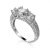 Ornament Ring Female Snowflake Zircon Bracelet Wedding Eight-Star Eight-Arrow Diamond Ring