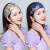 Flower Embroidered Headscarf Headband Korean Style All-Match Hair Band Headwear Female Hair Accessories Braided Hair Hair Fantastic