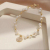 Freshwater Pearl Bracelet Ins Special-Interest Design round Brand Accessories High Sense Girl Jewelry New Bracelet