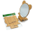 N3537 Cartoon Bamboo Table Mirror a Cosmetic Mirror Hairdressing Mirror Portable Mirror 2 Yuan Store Daily Necessities Supply