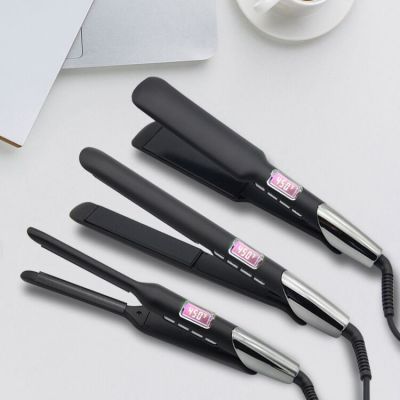 Two-in-One Plywood Hair Curler and Straightener Dual-Use Ceramic Hair Straightener