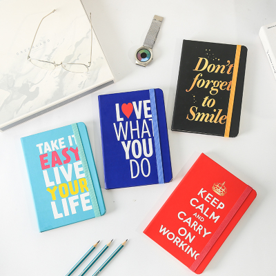 New Cover Inspirational Text Notebook A5 Exquisite Cover Beautiful and Practical Office Notepad Wholesale
