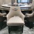 Seafood Restaurant Solid Wood Bentley Chair Hotel Box Modern Light Luxury Ash Dining Chair Club Solid Wood Dining Chair