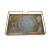 Nordic Light Luxury Metal Agate Tray Rectangular Household Tea Cup Household Tea Tray Fruit Plate Decorations