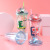 New Cartoon Double-Layer Plastic Cup Creative Dinosaur Cup with Straw Student Portable Summer Ice Glass Wholesale