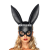 Masquerade Black Rabbit Mask Female Half Face Adult Halloween Props Party Cosplay Performance Supplies