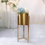 Nordic Golden Floor Flower Stand Decoration Creative Vase Living Room Flower Arrangement Vase Decoration Fake Flower Simulation Plant Decoration