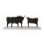 Light Luxury Geometric Metal Cow Decoration Model House Sales Office Soft Decoration Household TV Cabinet Wine Cabinet Nordic Decoration