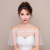 Spring and Summer New Banquet All-Match Bride Wedding Dress Accessories XINGX Lace Cappa off-Shoulder Lace-up Rhinestone