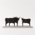 Light Luxury Geometric Metal Cow Decoration Model House Sales Office Soft Decoration Household TV Cabinet Wine Cabinet Nordic Decoration