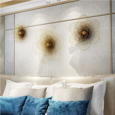 Modern Minimalist Wall Hanging Decoration Metal Flower Wall Decoration Living Room Sofa Background Wall Decorations Hallway Corridor Pendant