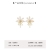 New Sterling Silver Needle Fresh and Stylish Flower Pearl Earrings Women's Korean Simple Crystal Geometric Design Earrings