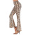 AliExpress Cross-Border Foreign Trade Women's Clothes Hot-Selling Southeast Asian Leopard Print Bell-Bottom Pants High Waist Slim-Fit Pants Printed Wide Leg Pants