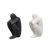 Modern Creative Decoration White People Resin Decorations Black People Thinking Bookend Decoration Model Room Home Ornament