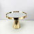 Nordic Style Creative Mirror Glass Cake Stand Light Luxury Gold Dessert Table Decoration Restaurant Food Display Tray