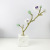 Light Luxury New Chinese Natural Crystal Stone Flower Branch Pure Copper Plant Table Decorations Modern Housewarming Gift