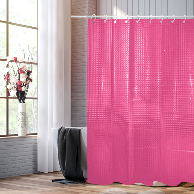 Bathroom waterproof mildew hooking 3D cat-eye bathroom shower curtains