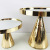 Nordic Style Creative Mirror Glass Cake Stand Light Luxury Gold Dessert Table Decoration Restaurant Food Display Tray