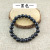 2 Yuan Shop Small Jewelry Stall Hot Sale 8mm Agate-like Glass Bracelet Wholesale Women's Clothing Promotional Novelties Wholesale