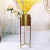 Nordic Golden Floor Flower Stand Decoration Creative Vase Living Room Flower Arrangement Vase Decoration Fake Flower Simulation Plant Decoration