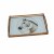 Nordic Light Luxury Metal Agate Tray Rectangular Household Tea Cup Household Tea Tray Fruit Plate Decorations
