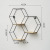 Nordic Instagram Style Wall Storage Rack Living Room Room Wall Pendant Creative Wall Hexagonal Combination Shelf
