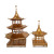 New Chinese Creative Metal Pagoda Decoration Home Model Room Entrance Sales Office Home Craft Soft Decoration