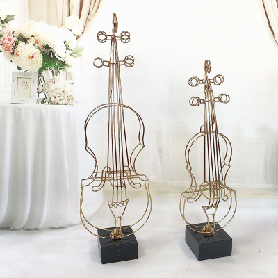 Modern Minimalist Violin Ornaments Modern Style Restaurant Club Ornament Hotel Living Room Accessories