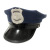 Foreign Trade European and American Police Cap Black Adult Police Sexy Uniform Temptation Halloween Props Flat Top Octagonal Cap