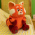 Youth Metamorphosis Turn Red Lesser Panda Doll Plush Doll Foreign Trade Toys Children's Toys