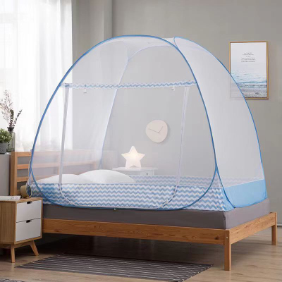 Factory Direct Sales Encrypted Mosquito Net Automatic Installation-Free Mongolian Bag Mosquito Net Single Folding Mosquito Net 1.5M 1.8M H