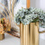 Light Luxury Flower Container Creative Metal Circle Portable Vase Living Room Hallway Ornaments European Style Villa Club Decoration