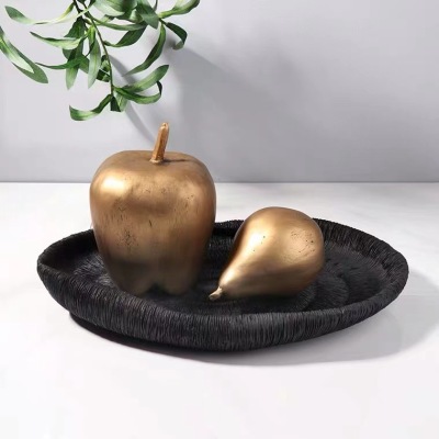 Modern Minimalist Furnishings Model Room Living Room Desktop Hallway Creative Apple Pear European Style Table Decorative Ornaments