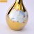 European-Style Post-Modern Light Luxury Lotus Electroplating Ceramic Home Crafts Decoration Model Room Coffee Table Vase Decoration