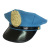 Foreign Trade European and American Police Cap Black Adult Police Sexy Uniform Temptation Halloween Props Flat Top Octagonal Cap