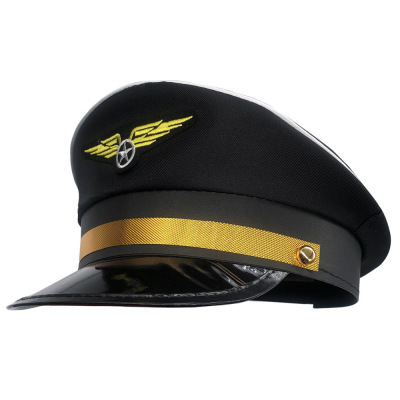 European and American Foreign Trade Flight Helmet Captain Hat Bar Midnight Charm Sexy Accessories Uniform Temptation Policewoman Stewardess Cap