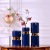 European-Style Modern Gold-Plated Ceramic Vase Three-Piece Office Living Room Study Model Room Soft Decoration Ornaments